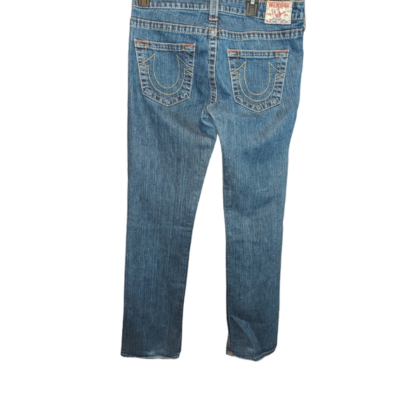 True Religion  Section Johnny Row Seat Relaxed Jeans Boot Leg Size:32 - Picture 3 of 11